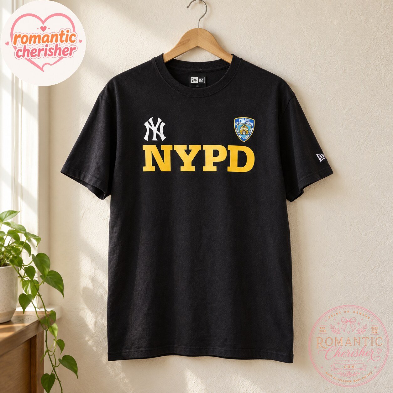 NYPD New York Yankees New Era Black T-Shirt