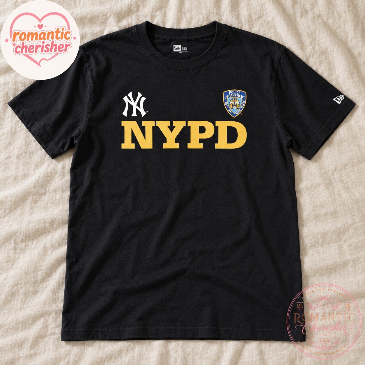 NYPD New York Yankees New Era Black T-Shirt 6 NYPD New York Yankees New Era Black T-Shirt