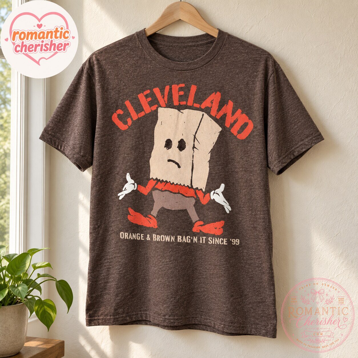 Cleveland Browns Paper Bag Fan T-Shirt