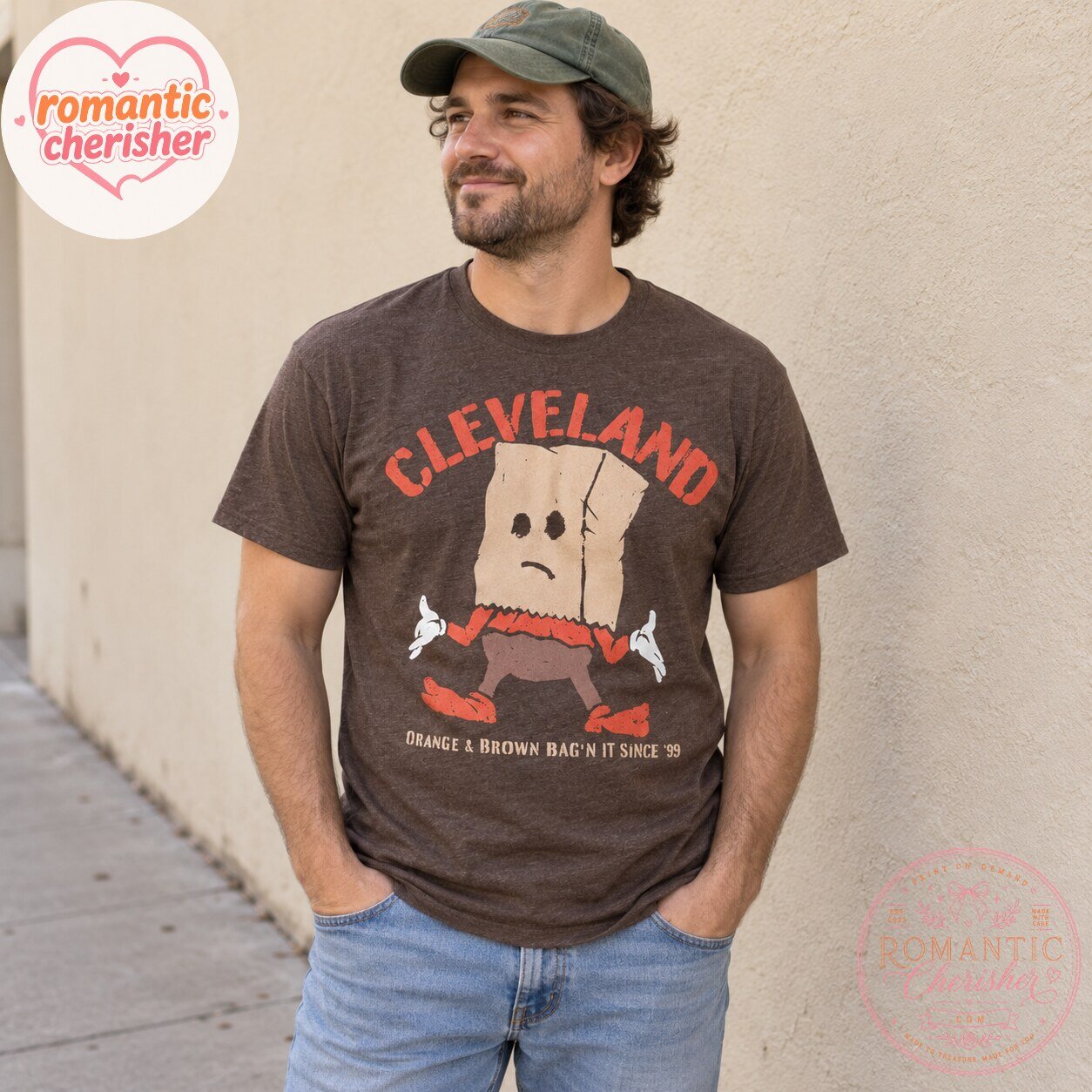 Cleveland Browns Paper Bag Fan T-Shirt 6 Cleveland Browns Paper Bag Fan T-Shirt