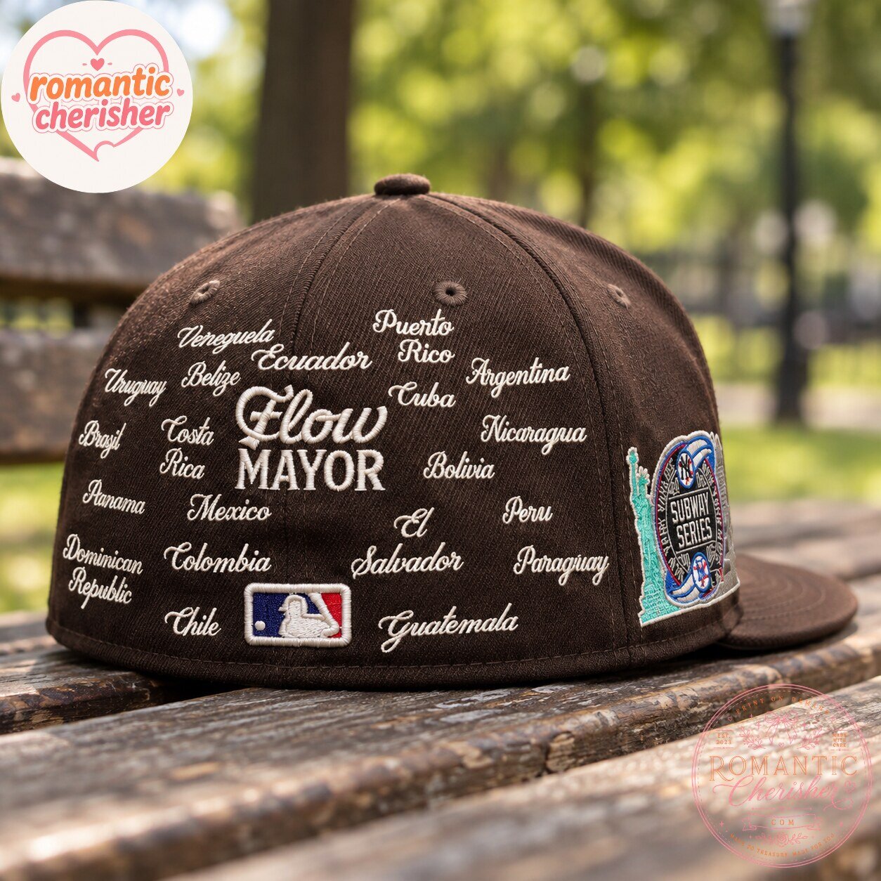 New York Yankees Subway Series El Flow Mayor Brown Fitted Hat 6 New York Yankees Subway Series El Flow Mayor Brown Fitted Hat