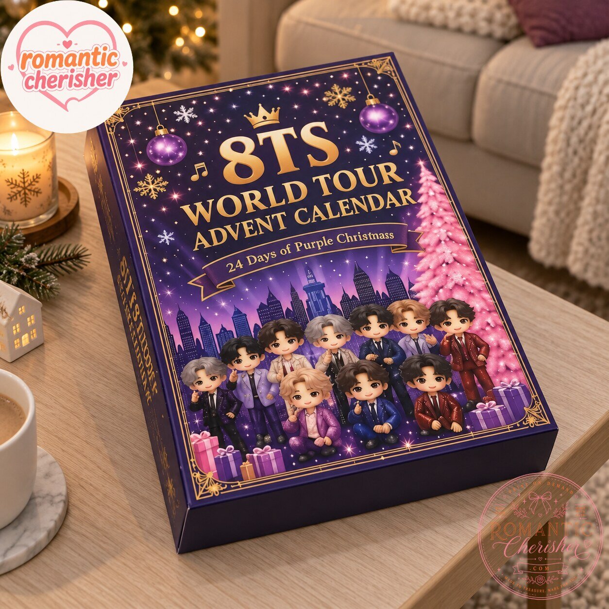 BTS World Tour Advent Calendar 24 Days Of Purple Christmas