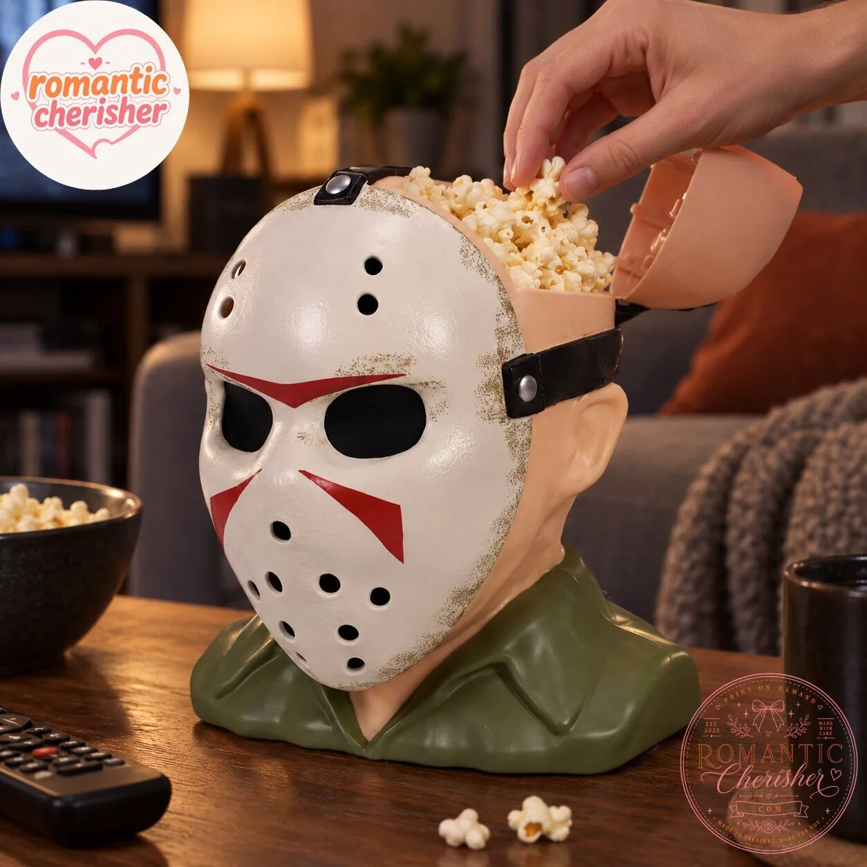 Jason Voorhees Hockey Mask Head Popcorn Bucket 5 Jason Voorhees Hockey Mask Head Popcorn Bucket