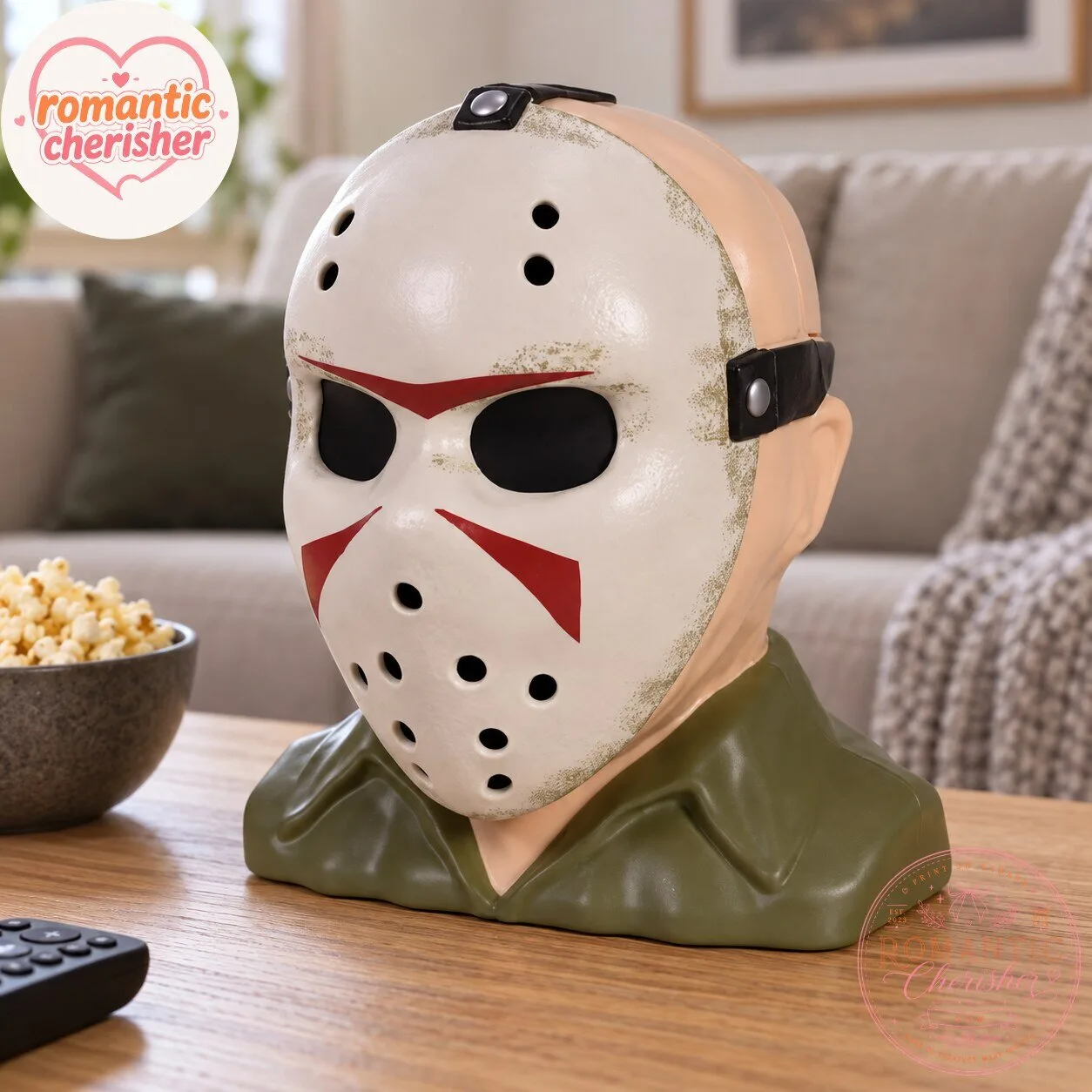 Jason Voorhees Hockey Mask Head Popcorn Bucket 6 Jason Voorhees Hockey Mask Head Popcorn Bucket