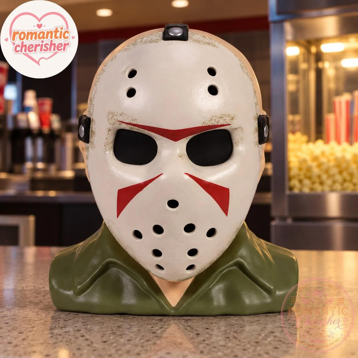 Jason Voorhees Hockey Mask Head Popcorn Bucket 7 Jason Voorhees Hockey Mask Head Popcorn Bucket