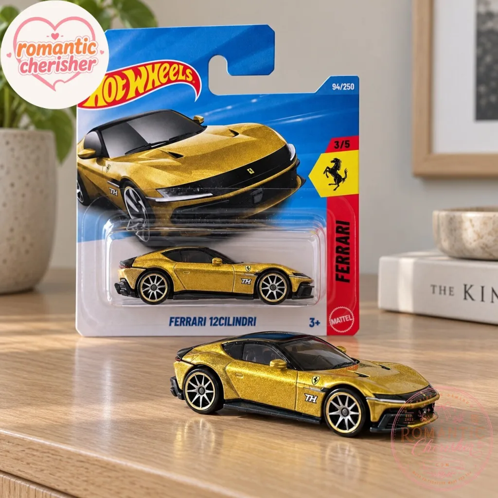 Hot Wheels Ferrari 12Cilindri Gold Die-Cast Car Hot Wheels Ferrari 12Cilindri Gold Die-Cast Car