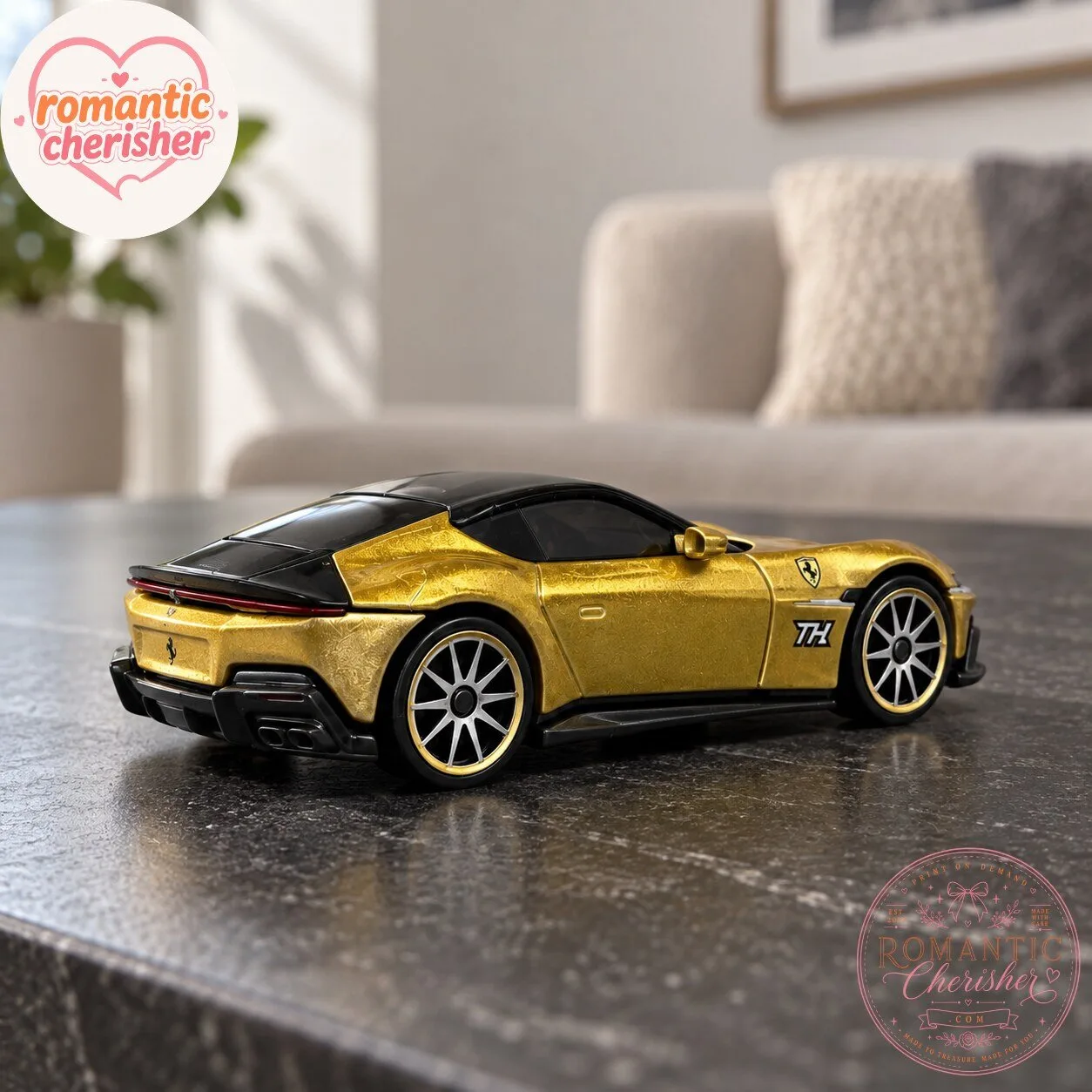 Hot Wheels Ferrari 12Cilindri Gold Die-Cast Car 7 Hot Wheels Ferrari 12Cilindri Gold Die-Cast Car