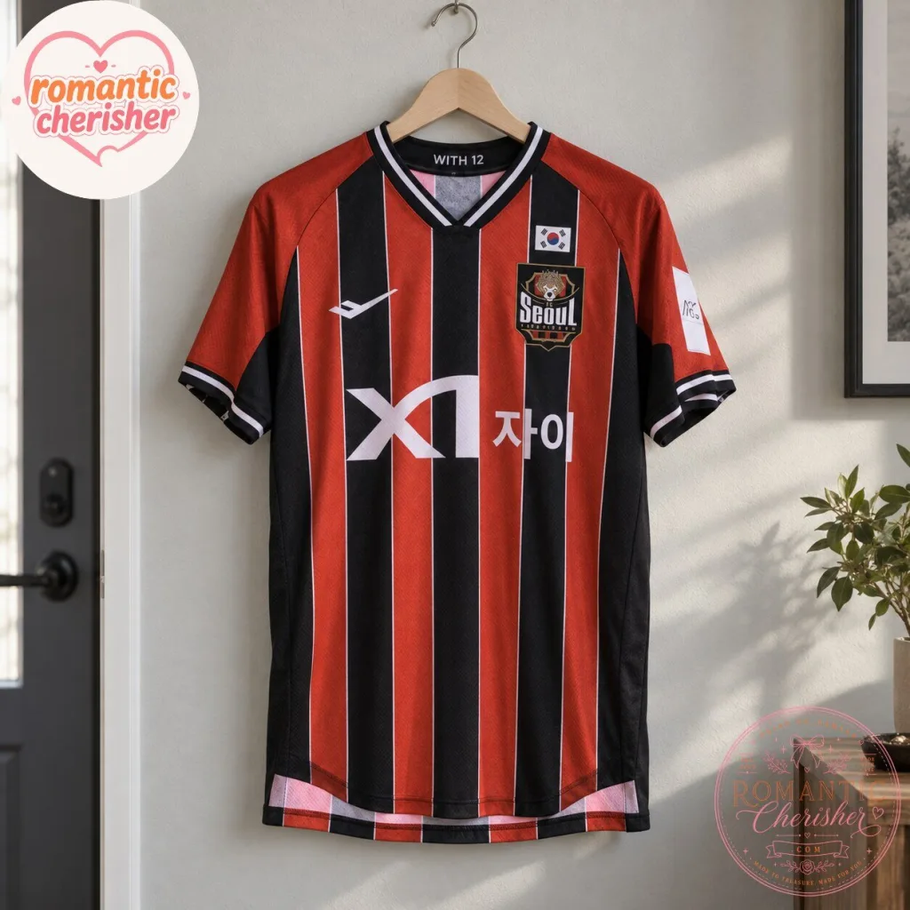 2026 FC Seoul Red Black Home Soccer Jersey 2026 FC Seoul Red Black Home Soccer Jersey