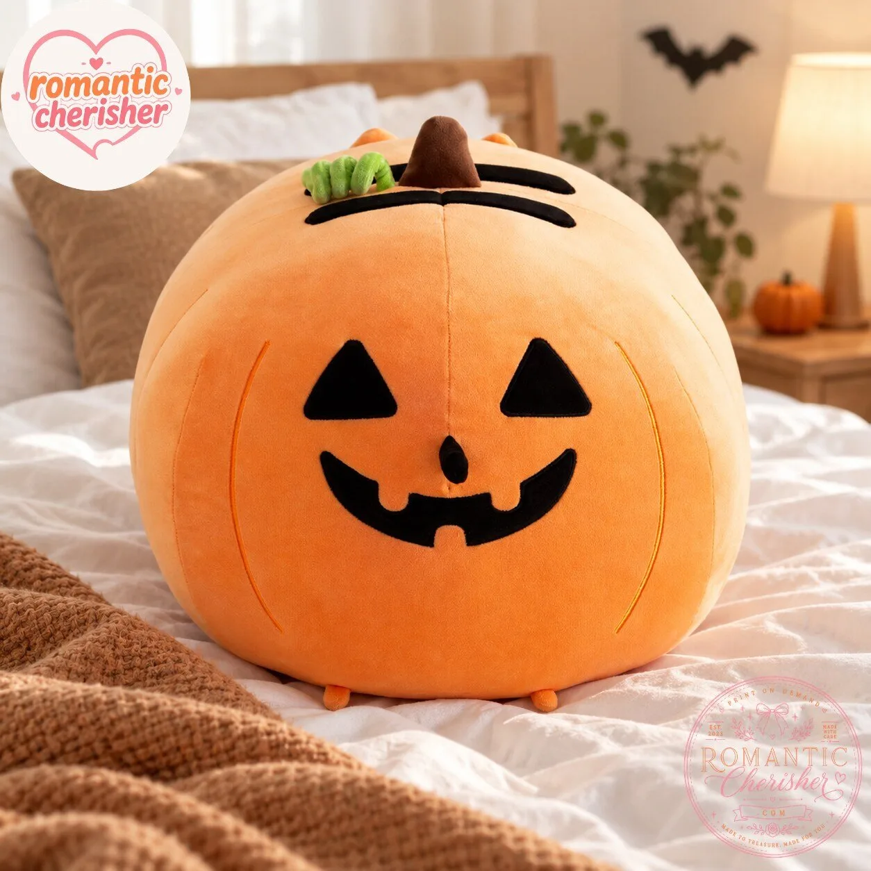Big Mochi Pumpkin Jack O Lantern Squisheen Plush 6 Big Mochi Pumpkin Jack O Lantern Squisheen Plush