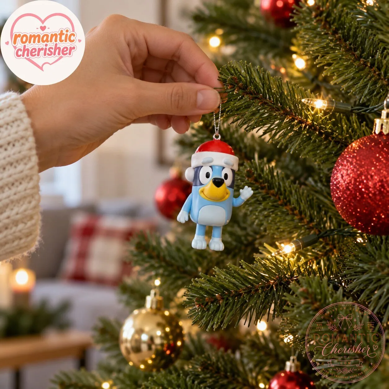Bluey Christmas Advent Calendar Ornament Set 7 Bluey Christmas Advent Calendar Ornament Set