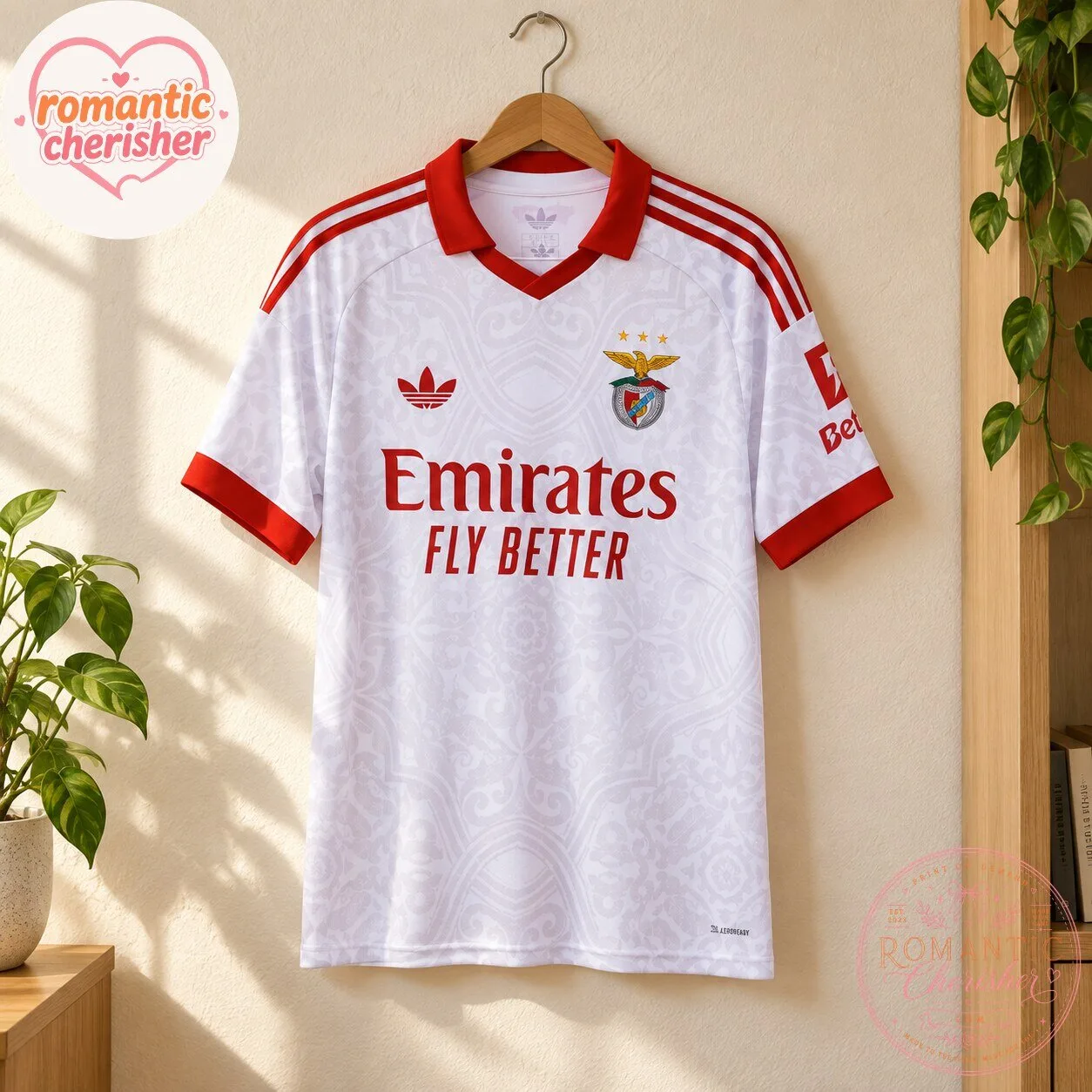 Adidas SL Benfica 2026 2027 Away Jersey White