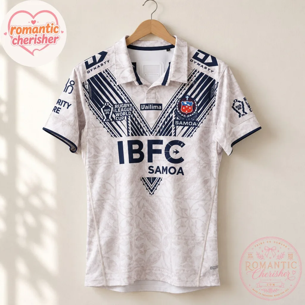 "Get Your 2026 Toa Samoa Rugby World Cup Jerseys Today!" 4 2026 Toa Samoa Rugby League World Cup White Jersey