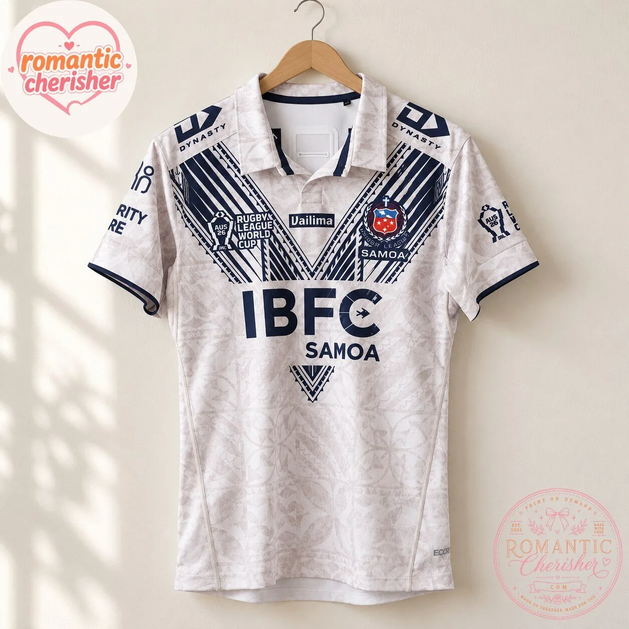 2026 Toa Samoa Rugby League World Cup White Jersey