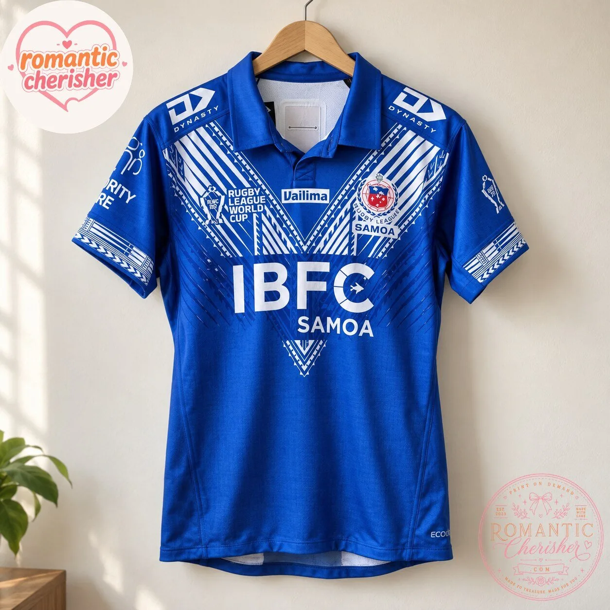 2026 Toa Samoa Rugby League World Cup Blue Jersey