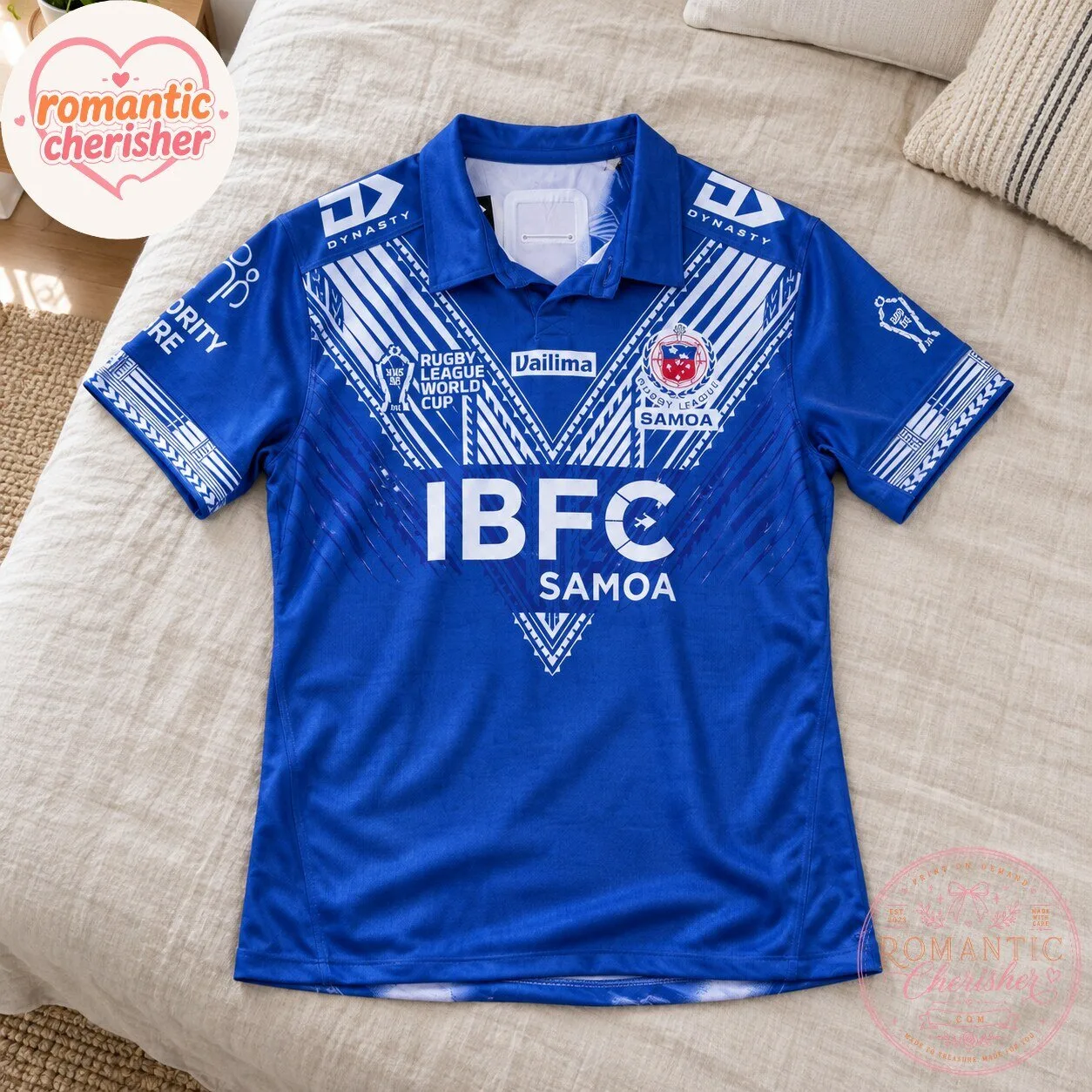 2026 Toa Samoa Rugby League World Cup Blue Jersey 6 2026 Toa Samoa Rugby League World Cup Blue Jersey