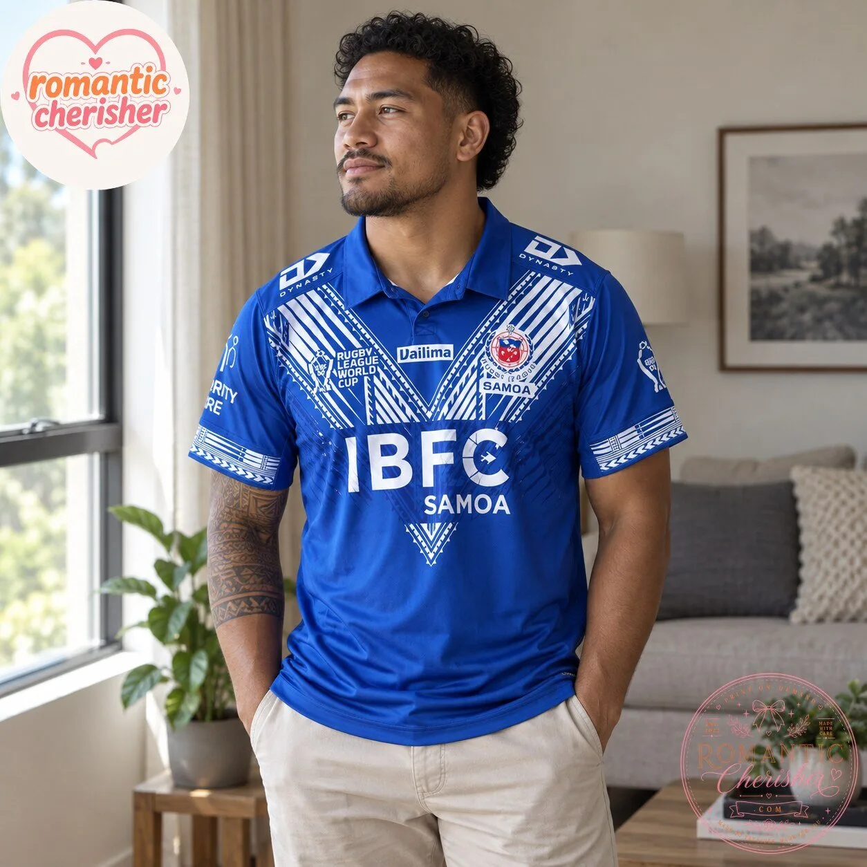 2026 Toa Samoa Rugby League World Cup Blue Jersey 7 2026 Toa Samoa Rugby League World Cup Blue Jersey