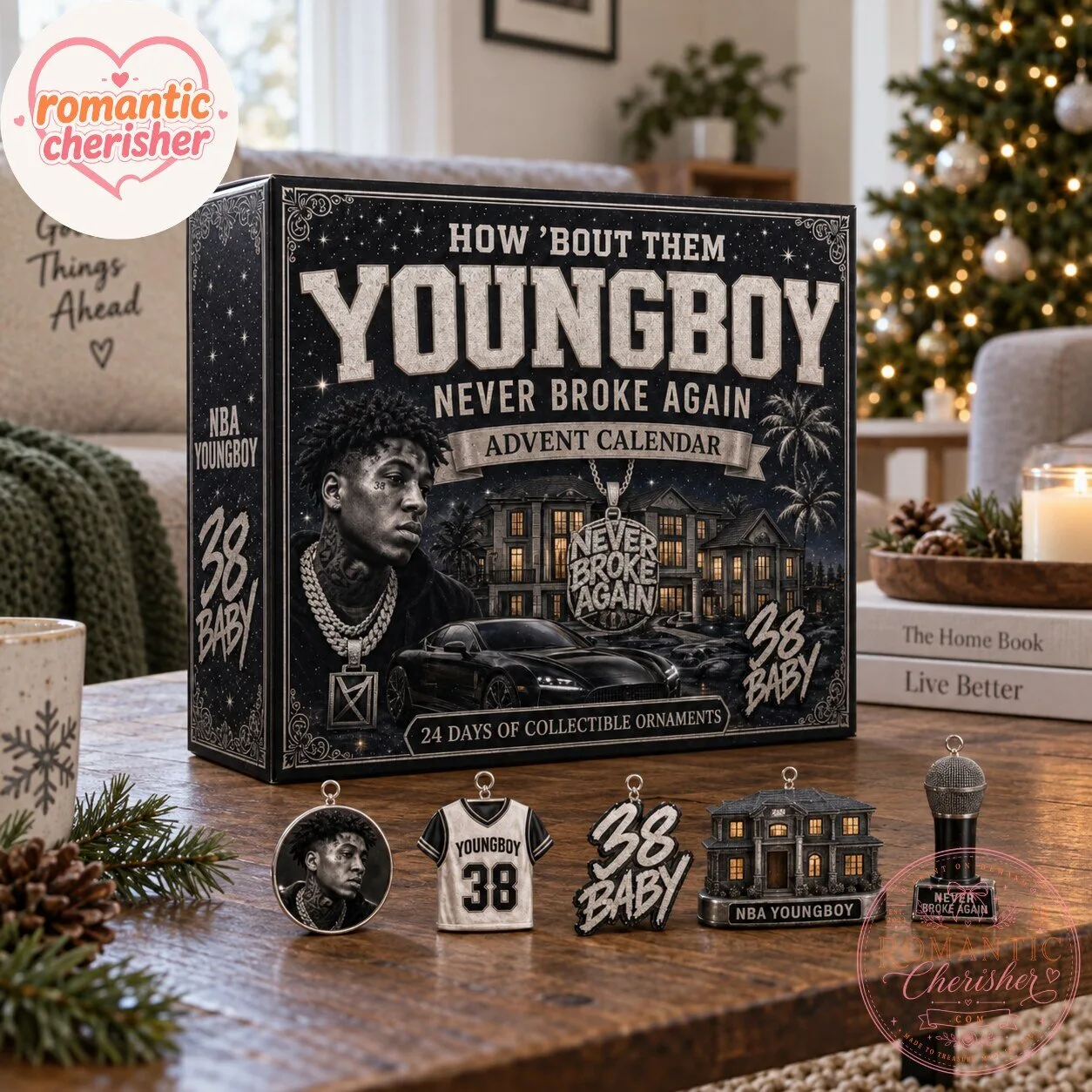 NBA YoungBoy Christmas Advent Calendar 24 Days Of Collectible Ornaments