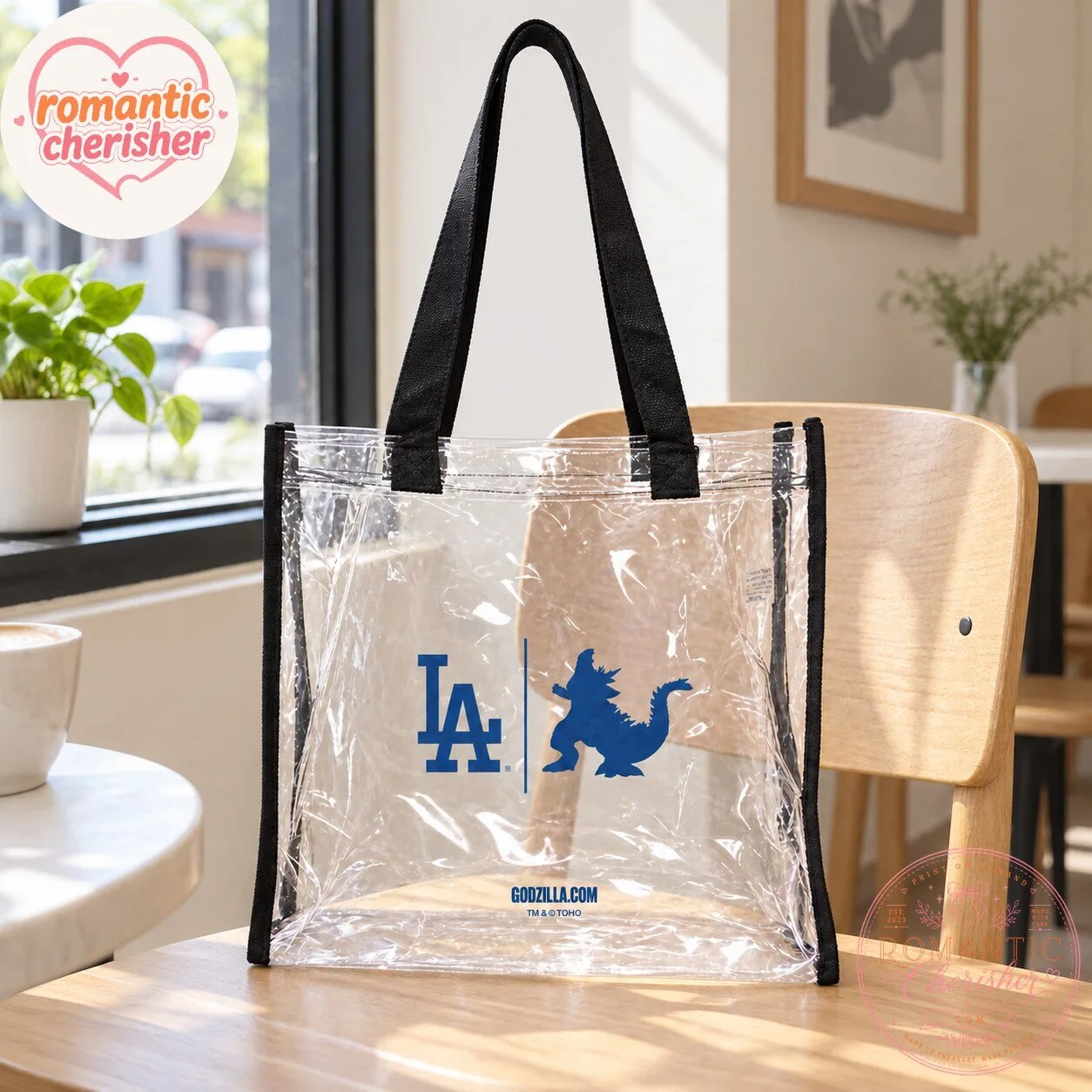 Los Angeles Dodgers x Godzilla Clear Tote Bag 7 Los Angeles Dodgers x Godzilla Clear Tote Bag