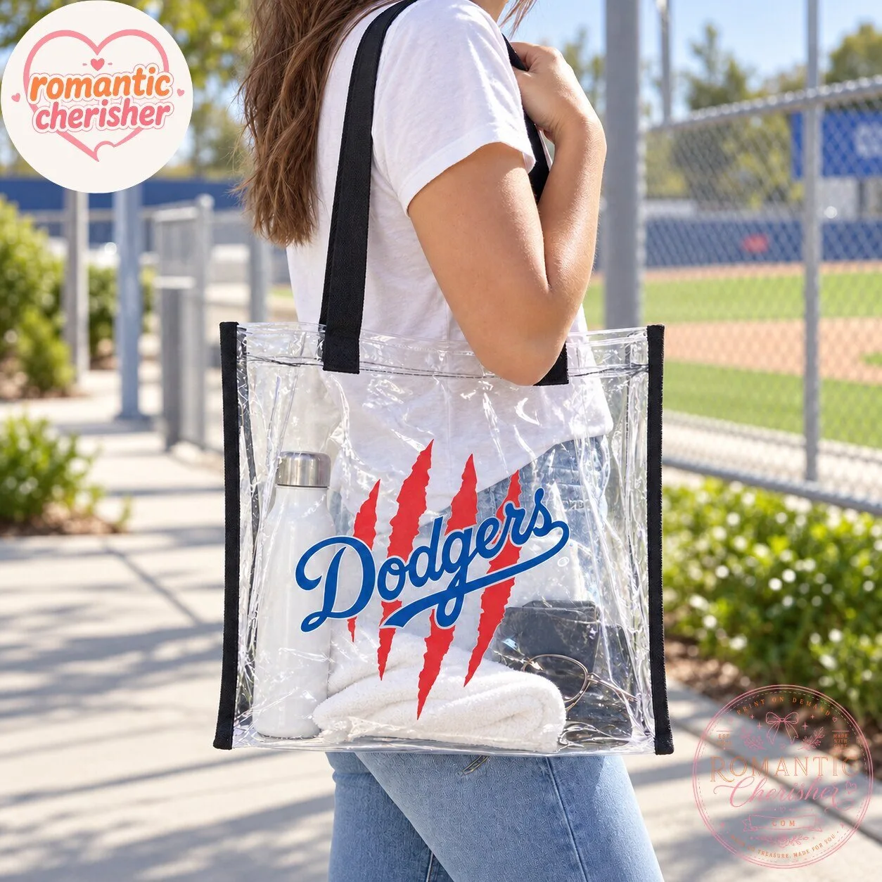 Los Angeles Dodgers Clear Tote Bag 6 Los Angeles Dodgers Clear Tote Bag