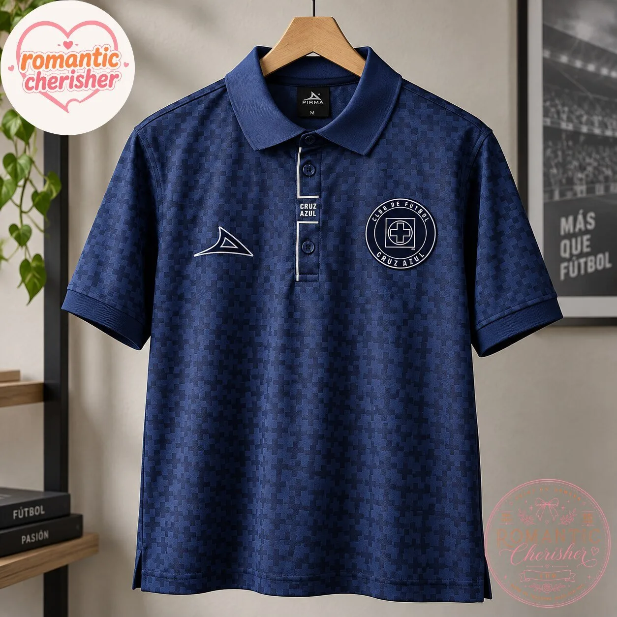 Cruz Azul Navy Blue Polo Jersey