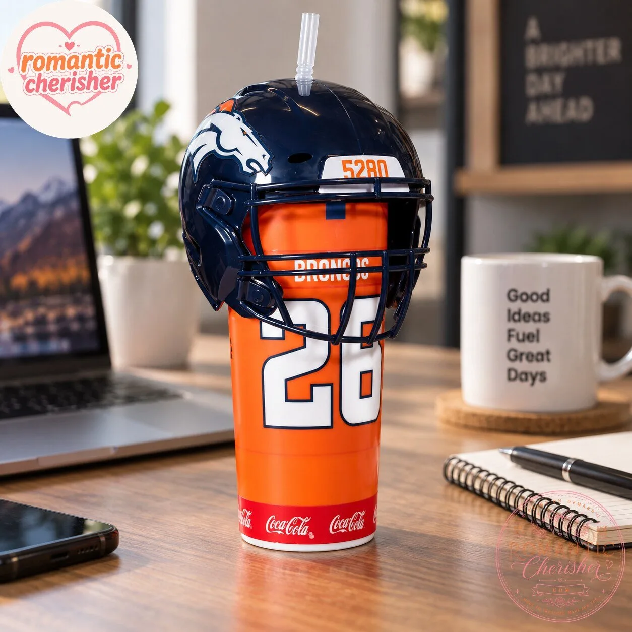 Denver Broncos Football Helmet Tumbler Cup 5 Denver Broncos Football Helmet Tumbler Cup
