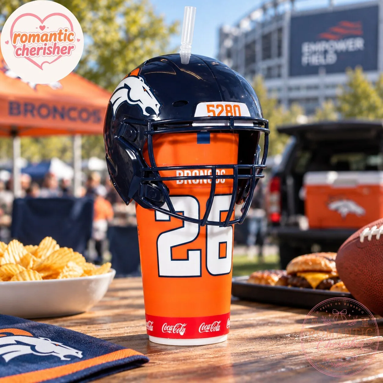 Denver Broncos Football Helmet Tumbler Cup 7 Denver Broncos Football Helmet Tumbler Cup