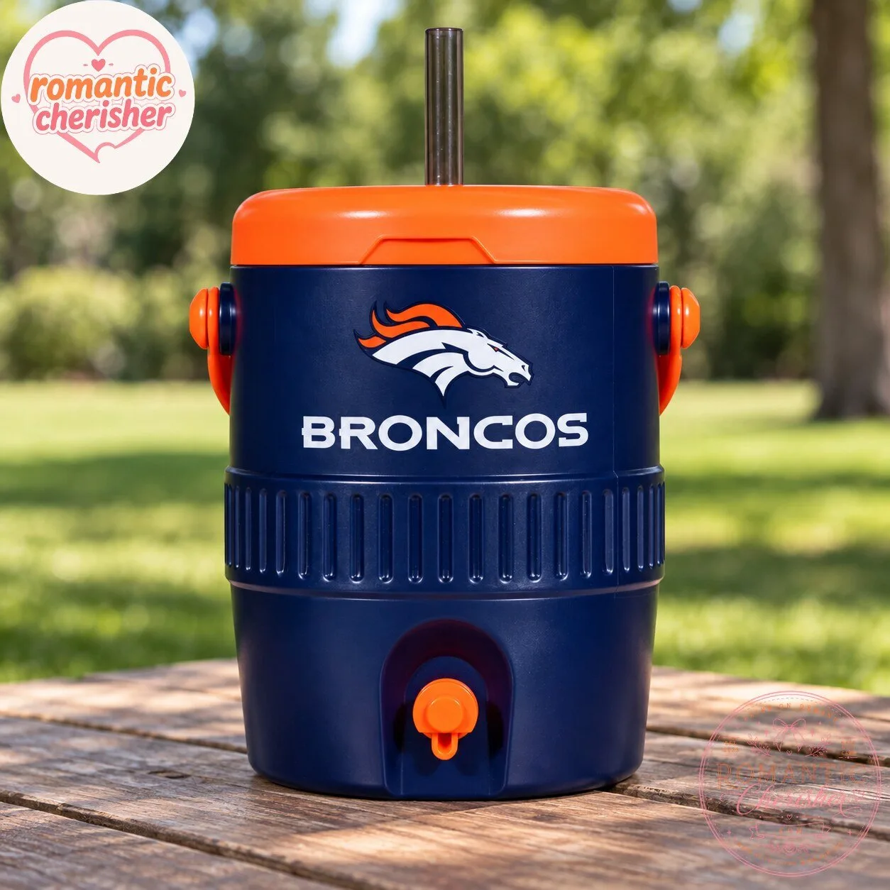 Denver Broncos Drink Dispenser Cooler Cup 7 Denver Broncos Drink Dispenser Cooler Cup