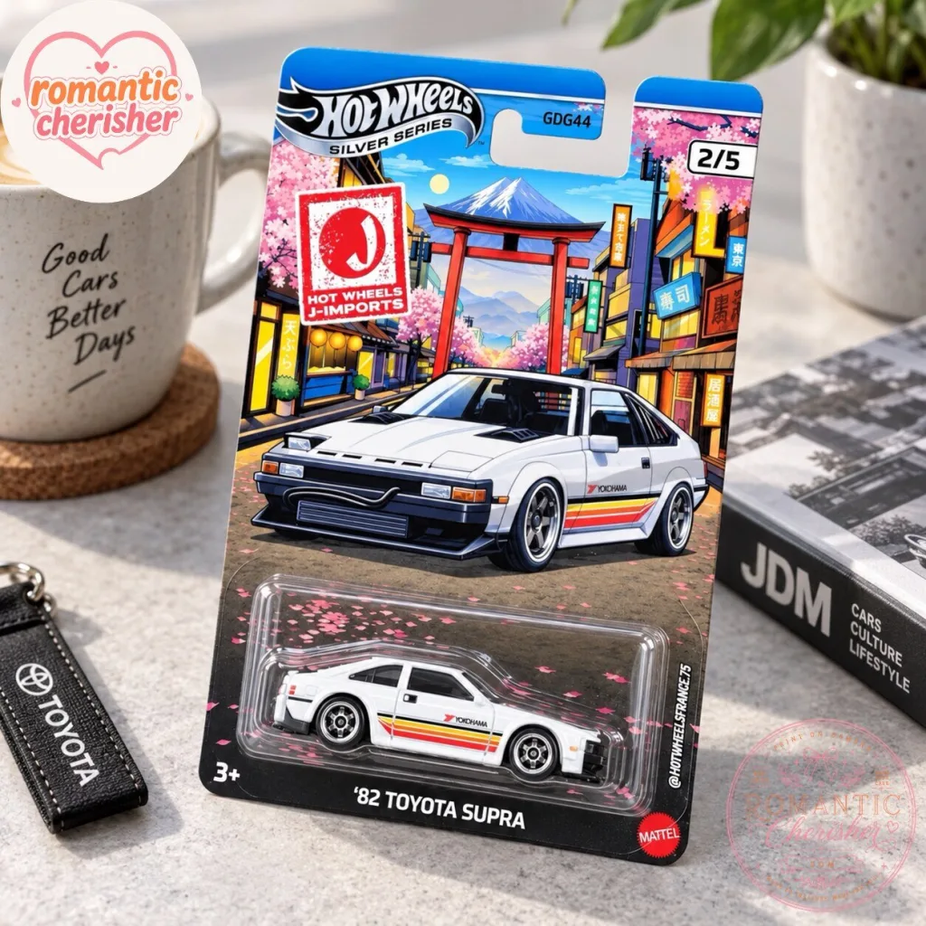 Hot Wheels Silver Series J-Imports 1982 Toyota Supra Die-Cast Car Hot Wheels Silver Series J-Imports 1982 Toyota Supra Die-Cast Car