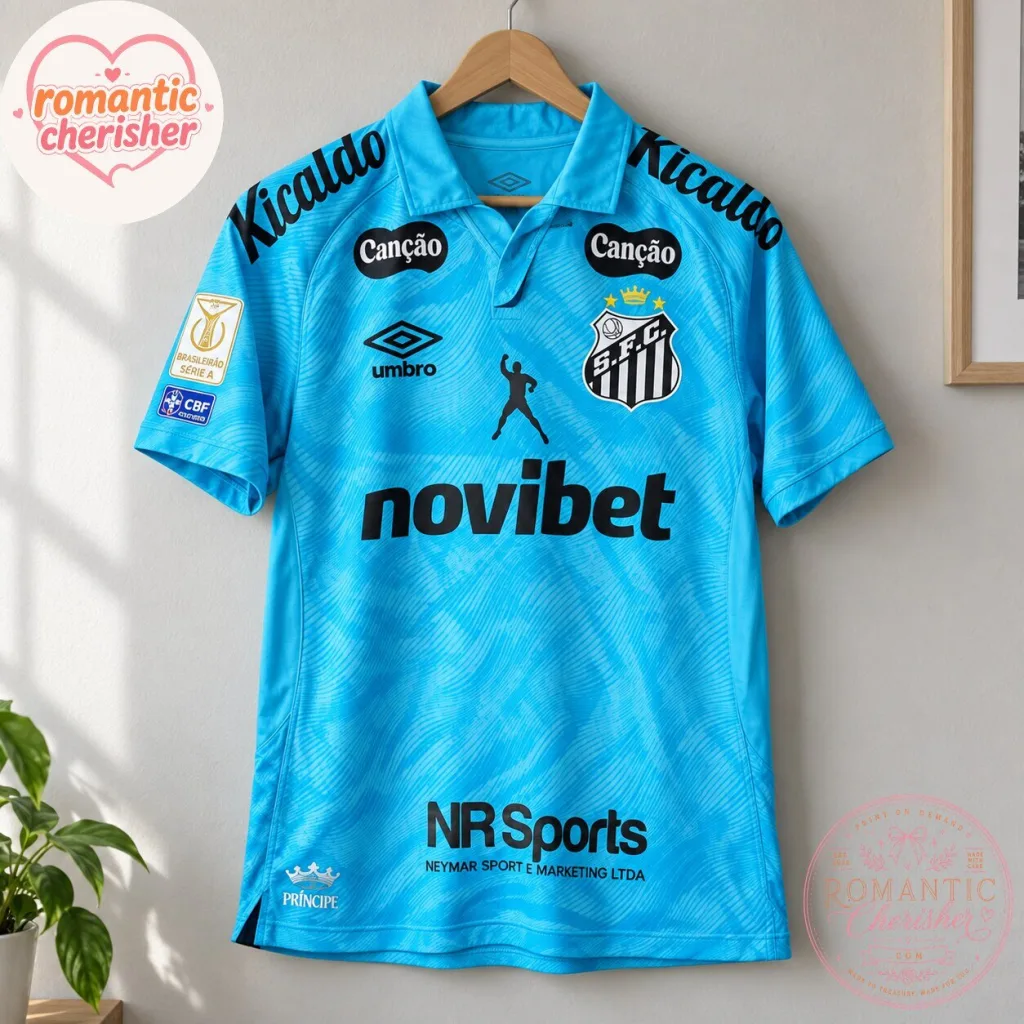 Santos FC 2025-2026 Blue Soccer Jersey Santos FC 2025-2026 Blue Soccer Jersey