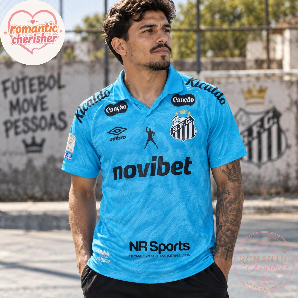 Santos FC 2025-2026 Blue Soccer Jersey 6 Santos FC 2025-2026 Blue Soccer Jersey