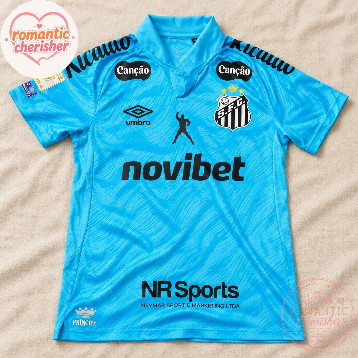 Santos FC 2025-2026 Blue Soccer Jersey 7 Santos FC 2025-2026 Blue Soccer Jersey
