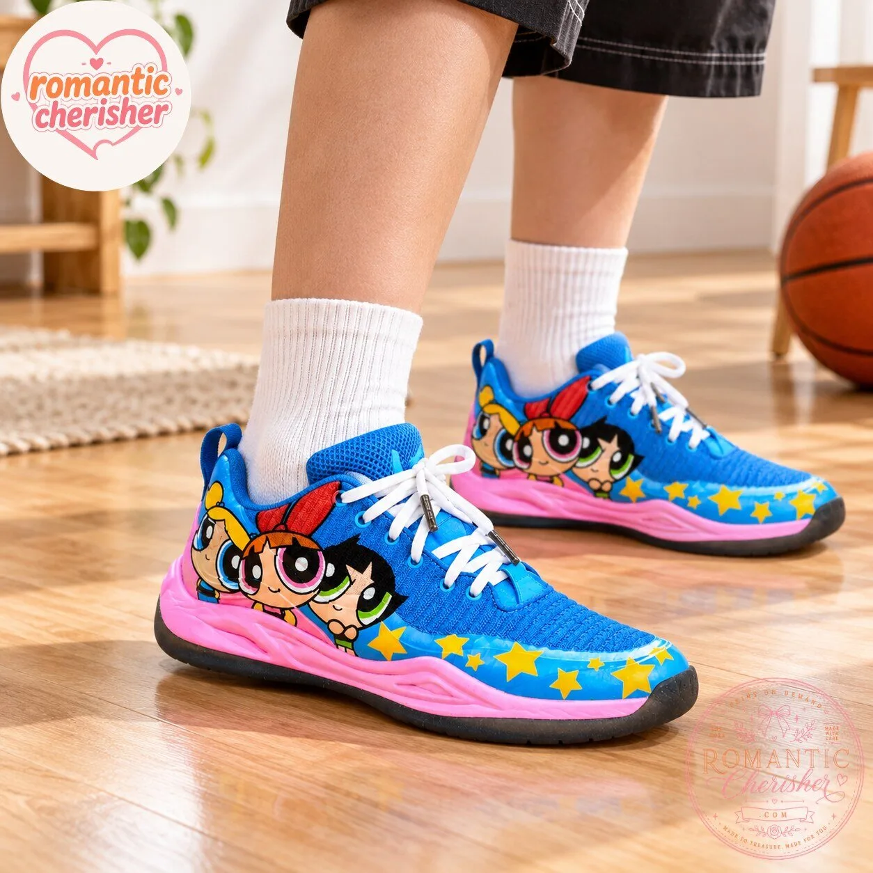The Powerpuff Girls Custom Q4 Basketball Shoes 5 The Powerpuff Girls Custom Q4 Basketball Shoes