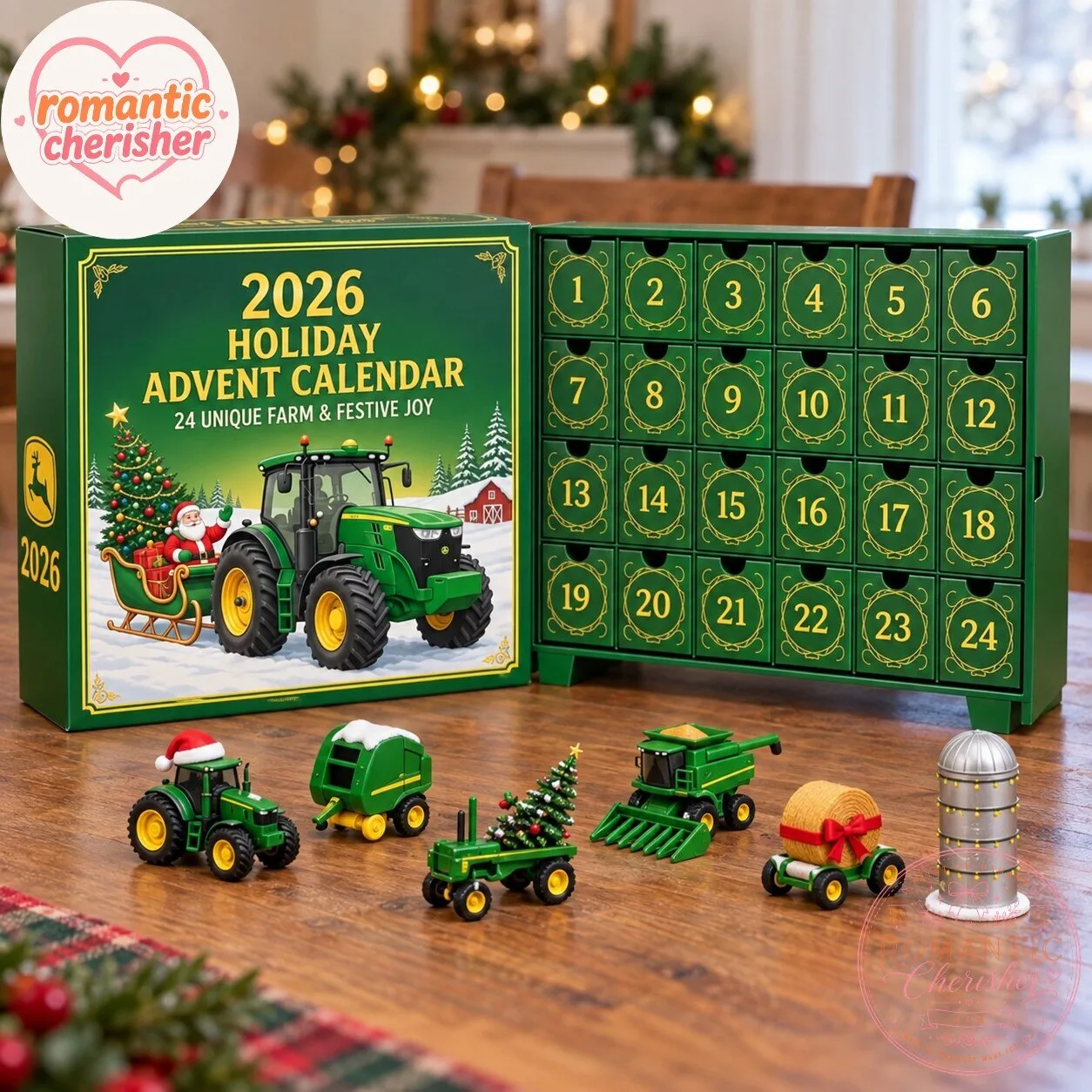 John Deere 24-Day Farm Toy Advent Calendar 7 John Deere 24-Day Farm Toy Advent Calendar