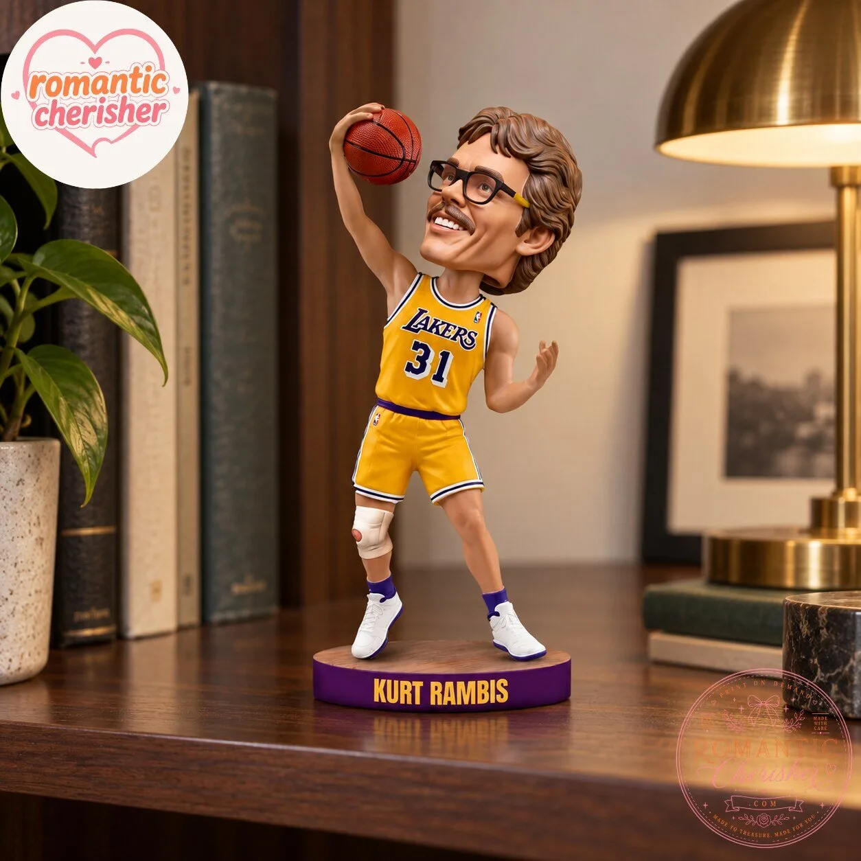 Kurt Rambis Los Angeles Lakers Bobblehead Figure