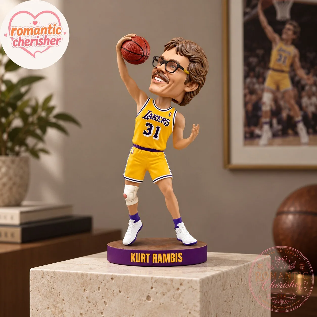 Kurt Rambis Los Angeles Lakers Bobblehead Figure 5 Kurt Rambis Los Angeles Lakers Bobblehead Figure