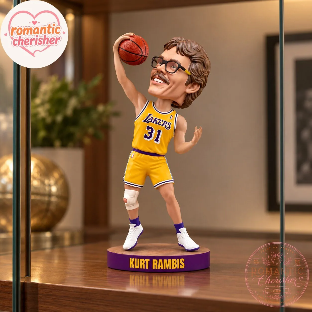Kurt Rambis Los Angeles Lakers Bobblehead Figure 6 Kurt Rambis Los Angeles Lakers Bobblehead Figure