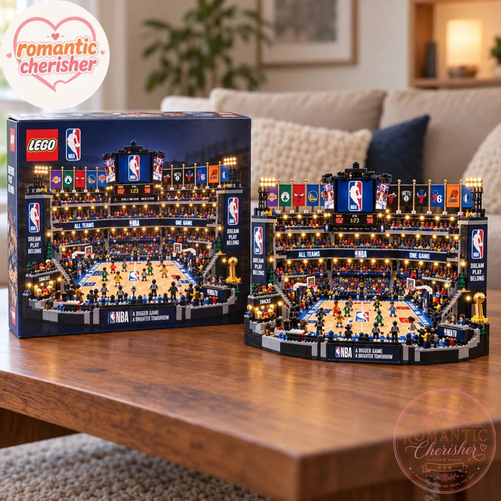 "Build Your Dream NBA Arena: LEGO Basketball Stadium Kit for Fans" 3 LEGO NBA Basketball Arena Building Set – Detailed Stadium Model Kit for Basketball Fans