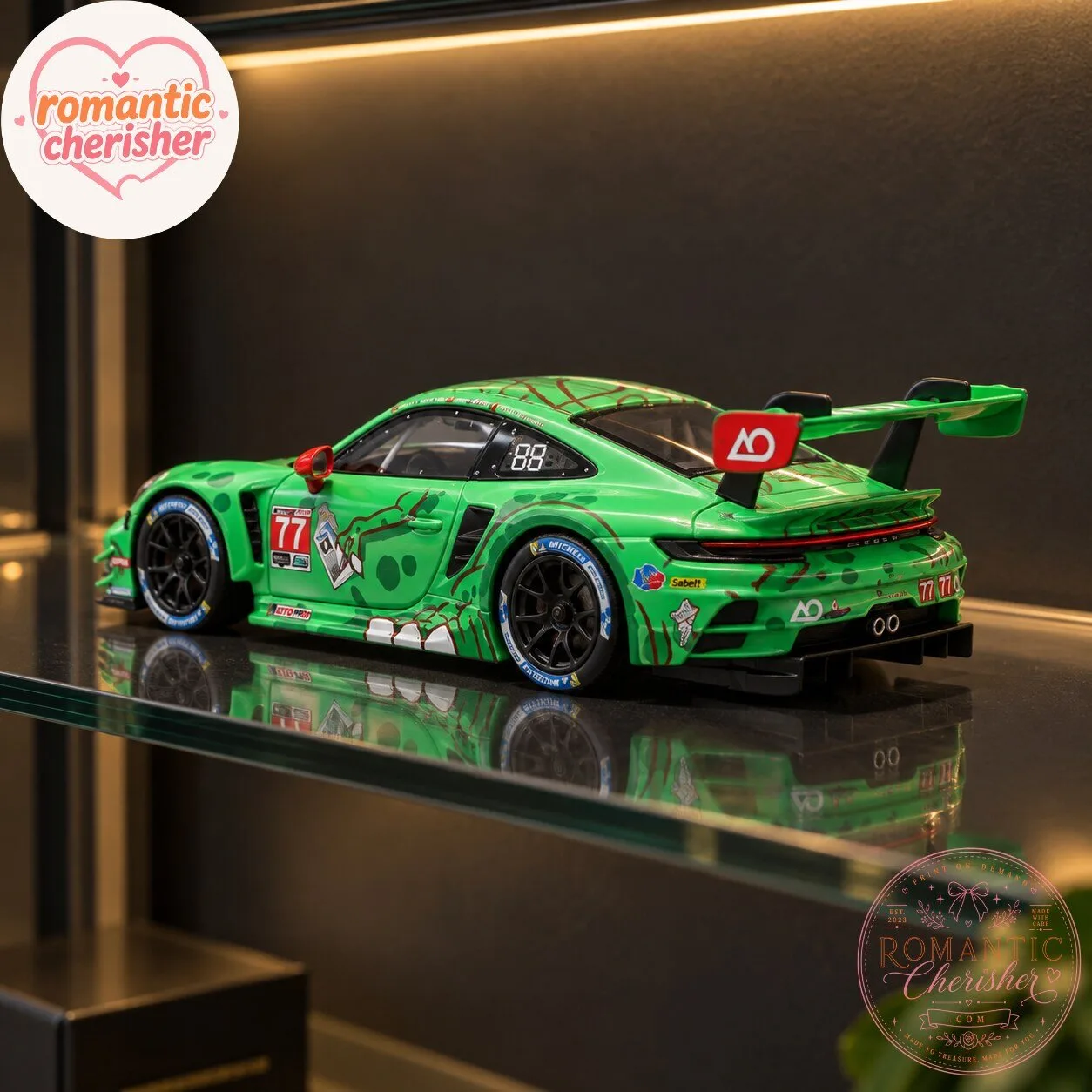 MINI GT Porsche 911 GT3 R #77 Rexy Diecast Model 5 MINI GT Porsche 911 GT3 R #77 Rexy Diecast Model
