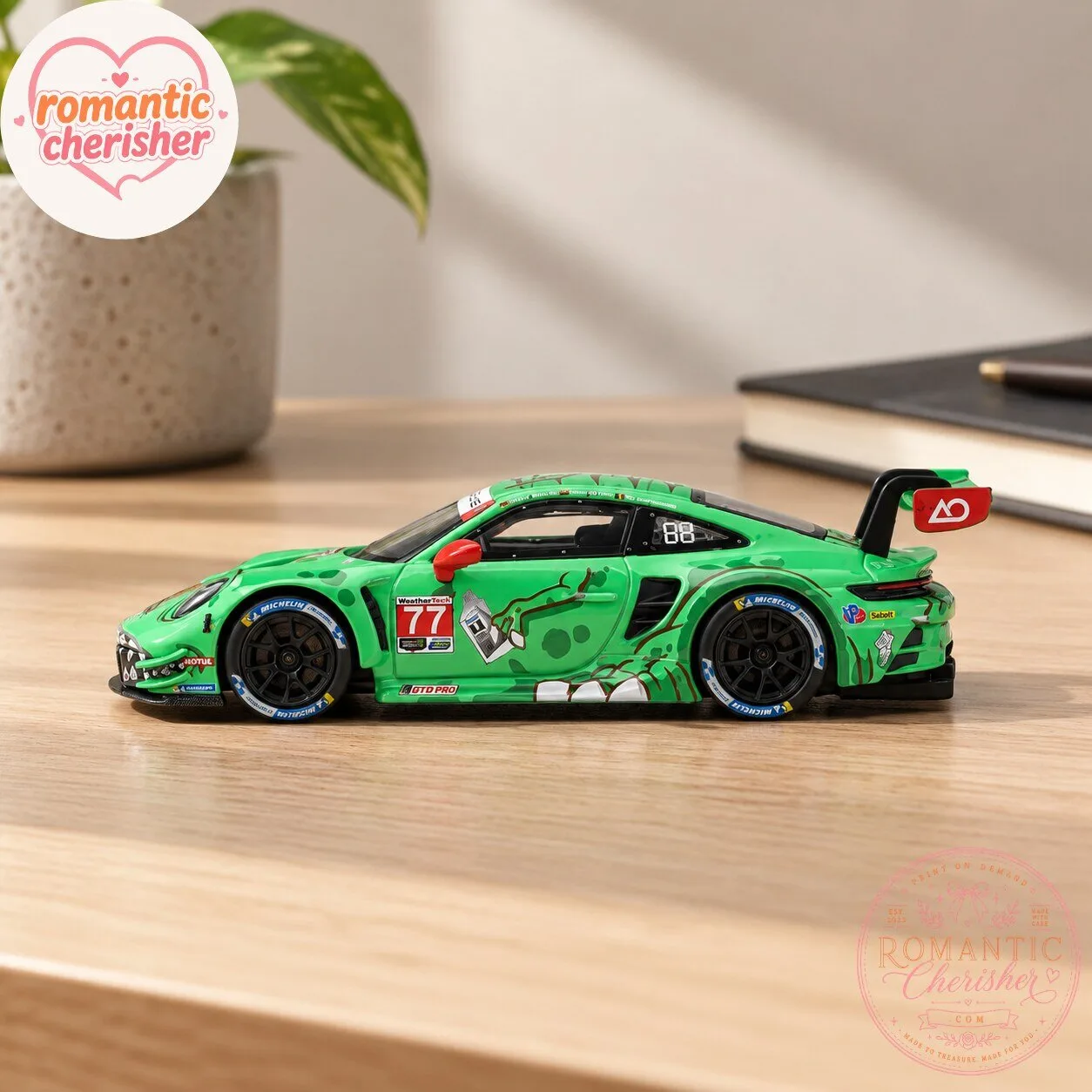 MINI GT Porsche 911 GT3 R #77 Rexy Diecast Model 7 MINI GT Porsche 911 GT3 R #77 Rexy Diecast Model