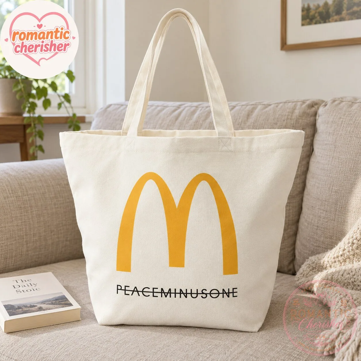 PEACEMINUSONE McDonald’s Canvas Tote Bag