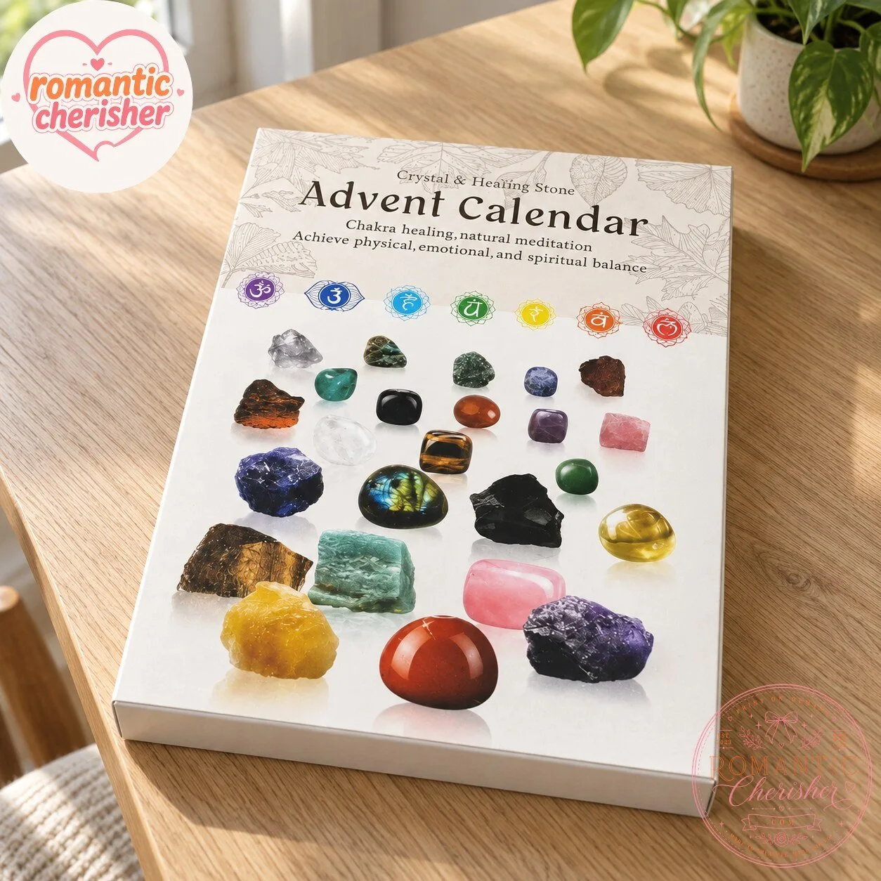 Natural Gemstone Christmas Countdown Calendar
