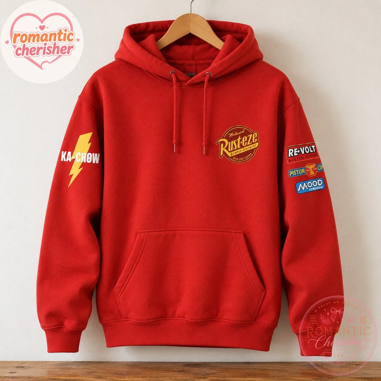 Lightning McQueen 95 Rust-eze Red Pullover Hoodie