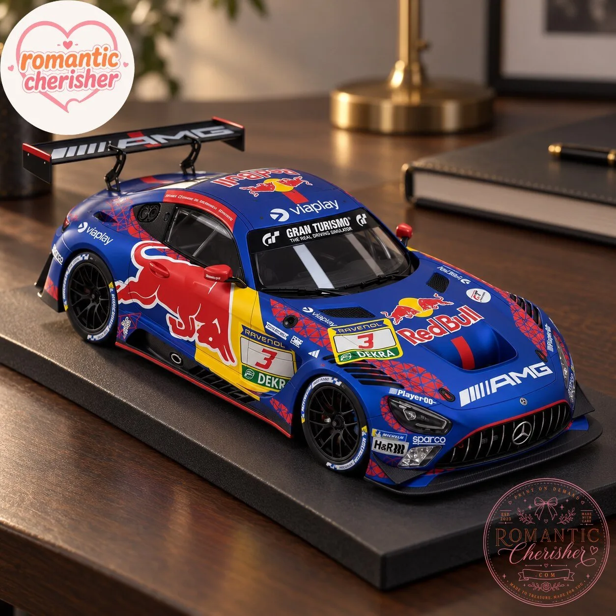VELOCIS 1/18 Mercedes-AMG GT3 Red Bull Nürburgring Livery Model Car